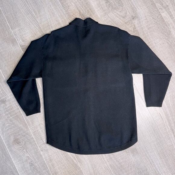 ARITZIA WILFRED FREE Women’s Black Ronnie Button Front Long Sleeve Sweater - Picture 9 of 10